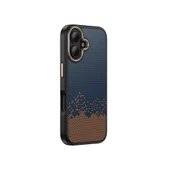 Apple iPhone 16 Kılıf M-safe Şarj Özellikli Karbon Fiber Görünümlü Zore Antina Kapak - 11