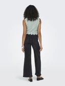 ONLY Bayan Örme Kolsuz Bluz 15291602 thumbnail 3