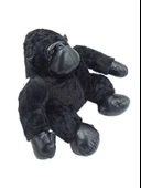 Sevimli Deri Detaylı Peluş Goril (35cm) - Çocukların Yeni En İyi Arkadaşı! - 2