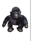 Sevimli Deri Detaylı Peluş Goril (35cm) - Çocukların Yeni En İyi Arkadaşı! - 1