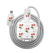 HPTK Kutup Şarj Aleti Koruyucu 4in1 Set - Kiraz - 1