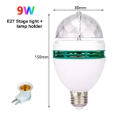 RGB Renkli LED Döner Başlıklı Disko Topu Ampul 3W priz duy dahil E27 Düğün Dernek Eğlence Dans Disko Show için Flaş 0801 - 2