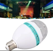 RGB Renkli LED Döner Başlıklı Disko Topu Ampul 3W priz duy dahil E27 Düğün Dernek Eğlence Dans Disko Show için Flaş 0801 - 5