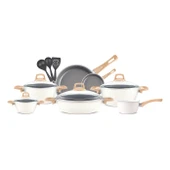 Karaca Swiss Crystal 15 Parça Tencere Seti Creamy - 8