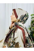 KUBBE Çiçek Desen Soft Pamuk Şal - Retro Etnik Desen ile Huzurlu ve Şık Bir Tarz Yakalayın - 2