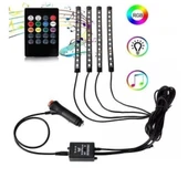Periboia Araç İçi Ayak Altı Sese Duyarlı Şerit Led 4'lü Set - 1