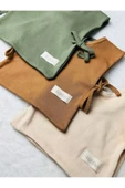 KUBBE Camel Pamuklu Mama ve Salya Önlüğü | Modern Tasarım, Yüksek Emicilik ve Kolay Giydirme Sistemi - 4