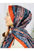 KUBBE Etnik Desen Soft Pamuk Şal - Retro , Şık ve Yüksek Kalite! Yeni Sezon! - 3