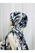 KUBBE Premium Çiçek Zikzak Retro Desen Soft Pamuk Şal - Etnik Desen ile Şık Bir Tarz Yakalayın - 4