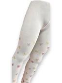 Kelebekli Simli Çocuk Külotlu Çorap - Dore  ST08584 - 11