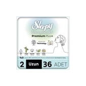 Sleepy Ped Mega Pakeet Bio Natural Premium Plus+ No: 2 Uzun 36 Adet - 1