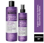 Urban Care Biotin & Caffeine Dökülme Karşıtı Şampuan 350 ml + Sprey Tonik 200 ml - 1