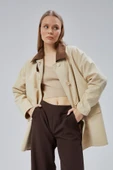 Vizon Oversize Casual Midi Trençkot - 1