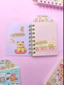 Sevimli Capybara Kapibara Ayraçlı Mini Not Defteri (9x14,5 cm) - Sarı - 3