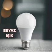 3 adet 9W LED Ampul A+ 6500k soğuk beyaz ışık lamba aydınlatma ASA-12082 enerji tasarruflu uzun ömürlü E27 - 2