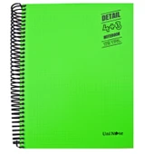 Çınar Im Smart A4 175 Yaprak Plastik Kapak Spiralli 4 Kareli + 3 Çizgili Ayraçlı Defter (62054) - 1