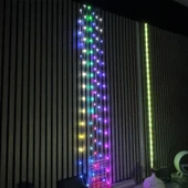 Bluetooth APP kontrol uygulama akıllı RGB perde ışıklar 10M piksel Noel yılbaşı show Su Geçirmez USB efektli yürüyen strobe modlu - 9