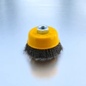 Saçaklı Çanak Fırça 65 mm Pas Kir Toz Temizleme Metal Temizlik Fırçası thumbnail 4