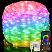Bluetooth APP kontrol uygulama akıllı RGB perde ışıklar 10M piksel Noel yılbaşı show Su Geçirmez USB efektli yürüyen strobe modlu - 6