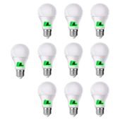10 adet 9W LED Ampul A+ 6500k soğuk beyaz ışık lamba aydınlatma ASA-12082 enerji tasarruflu uzun ömürlü E27 - 1