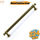 Selçuklu Antik Sarı Metal Kulp 224 mm Mobilya Çekmece Mutfak Dolabı Dolap Kapak Kulpları Kulb Kulpu thumbnail 1