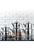 Schafer Ada Metal Çaydanlık Takımı (Büyük) 4 Parça-Inox - 1