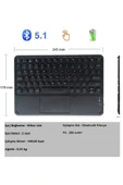 UmoTech RGB Işıklı Kablosuz Bluetooth Klavye Mouse Seti Şarjlı Ultra Slim Tablet Telefon Windows Uyumlu - 3