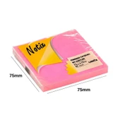 Notix Yapışkanlı Not Kağıdı Neon Pembe 75 mm x 75 mm 80 Yaprak - 2