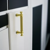 Selçuklu Kulp 96 mm 9.6 cm Mat Gold Altın Mobilya Mutfak Çekmece Dolap Dolabı Kulbu Kulpu Kulpları thumbnail 6