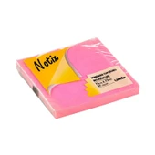 Notix Yapışkanlı Not Kağıdı Neon Pembe 75 mm x 75 mm 80 Yaprak - 1