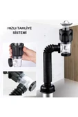 UmoTech Mutfak ve Banyo İçin Koku ve Tıkanma Önleyici Lavabo Gider Borusu  Hızlı Tahliye Sağlam ve Dayanıklı - 2