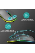 UmoTech RGB Işıklı Kablosuz Bluetooth Klavye Mouse Seti Şarjlı Ultra Slim Tablet Telefon Windows Uyumlu - 7