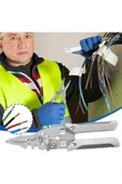 UmoTech Profesyonel Çok Amaçlı Tel Sıyırıcı Pensesi, Elektrikçiler için Kablo Kesme Bükme ve Sıkma Pensesi - 4