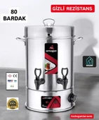 80 Bardak  Çay Makinesi Gizli Rezistans - 1
