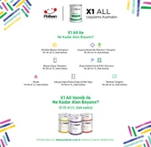 POLİSAN X1 ALL Dönüşüm Boyası 0,75 Lt Asil Yeşim / 4525 - 2