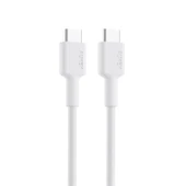 AUKEY CB-CD45-WH PD NAYLON ÖRGÜLÜ TYPE-C TYPE-C ŞARJ KABLOSU 0.9M - 1