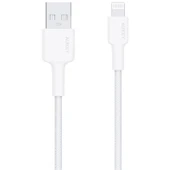 AUKEY CB-BAL7-WH NAYLON ÖRGÜLÜ USB-A LİGHTNİNG KABLOSU 0.9MT - 1