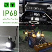 Off-Road Sis Lambası  Beyaz-Amber Çakarsız 40w 12-30v (Adet Olarak) - 2