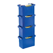 Leitz Askılı Dosya Havuzu Dolu Plastik Pendaflex Dosya Mavi 1993 - 1