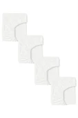 4 Adet 40 x 80 + 10 cm Anne Yanı Lastikli Penye Kumaş Bebek Çarşafı - 1