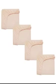4 Adet 65 x 95 x 10 cm Anne Yanı Lastikli Penye Kumaş Bebek Çarşafı - 11