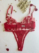 Loce socret Dantelli Sütyen Ve Tanga Bralet Takim - Şık Kadin iç Giyim, Rahat Ve Zarif - 4