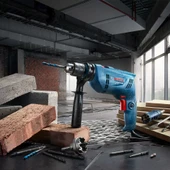 Bosch GSB 600 Darbeli Matkap + 100 Parca Aksesuar Seti - 4