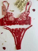 Loce socret Dantelli Sütyen Ve Tanga Bralet Takim - Şık Kadin iç Giyim, Rahat Ve Zarif - 1