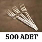 Eko Plastik Çatal 500'lü Plastik Çatal Kullan At - 1