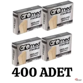 Abeslang 4 Kutu 100'lü Tahta Dil Basacağı Ağda Spatulası Ahşap Çubuk - 1