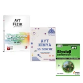 3D AYT Fizik Çöz Kazan Kimya ve Aydın Biyoloji Deneme Seti 3 Kitap - 1