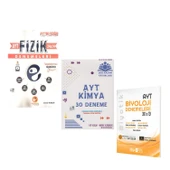 Egzersiz AYT Fizik Çöz Kazan Kimya ve Biyotik Biyoloji Deneme Seti 3 Kitap - 1