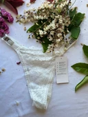 Love socret Beyaz, Dantelli, Dolgulu, Taşlı ,Şık ve Rahat , Kadın İç çamaşırı - 3