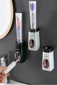 Lüxs Otomatik Diş Macun Sıkacağı Diş Fırçası Tutucu Yapışkanlı Banyo Organizer 1 ADET - 1